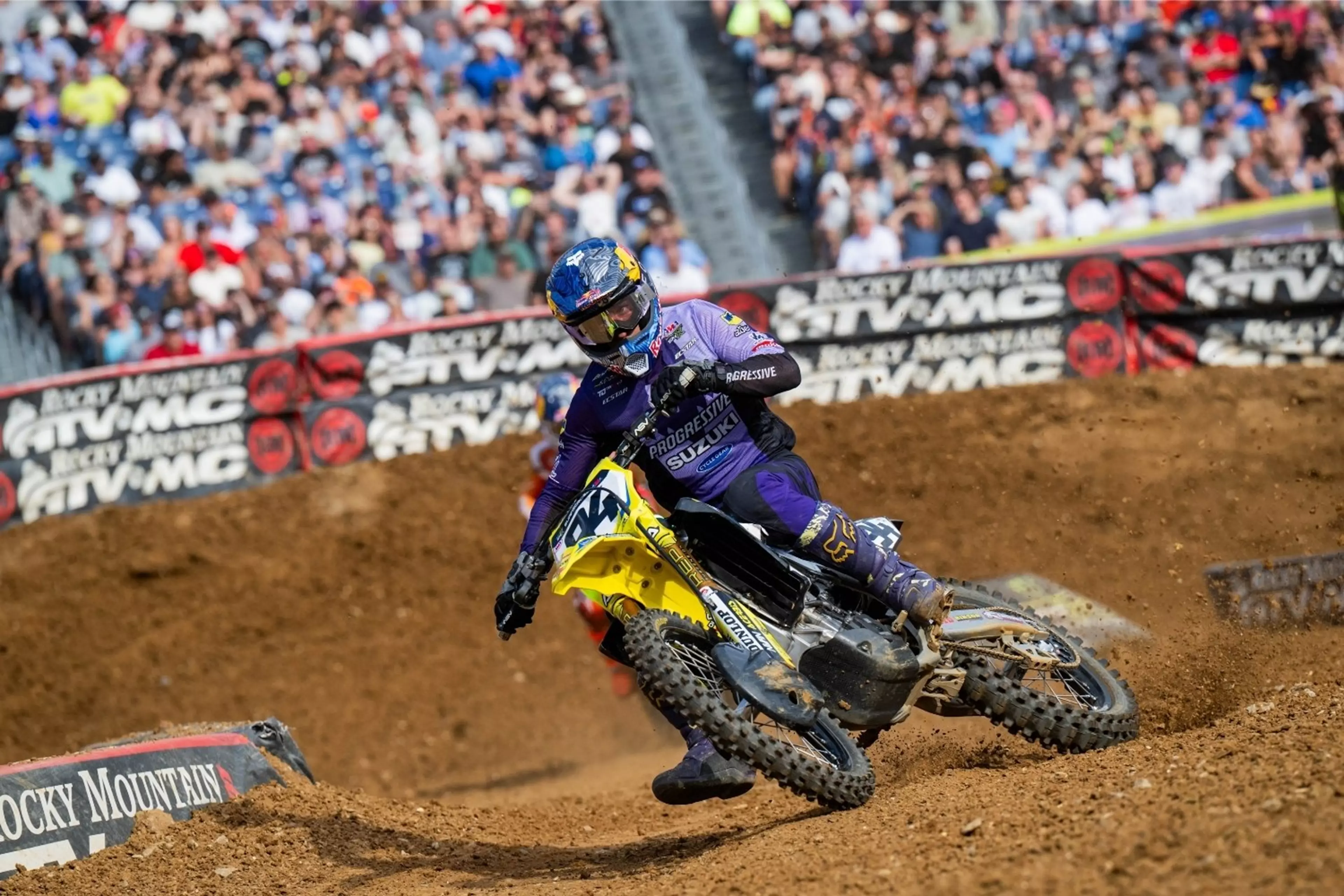 Ken Roczen on his Suzuki RM-Z450 in Nashville
