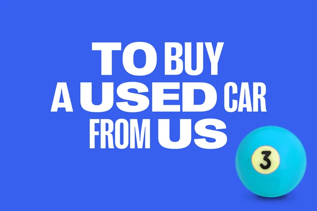 To buy a used car from us