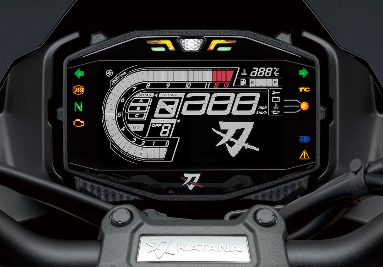 Suzuki Katana dash detail close-up