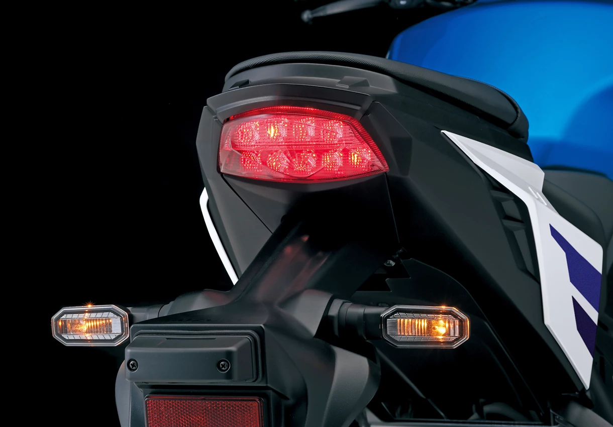 Suzuki GSX-S1000 LED Indicators on the rear of the bike