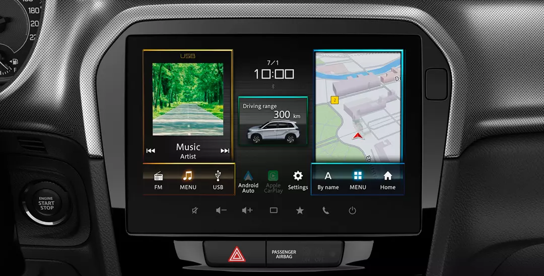 9-inch Infotainment Display on Suzuki Vitara