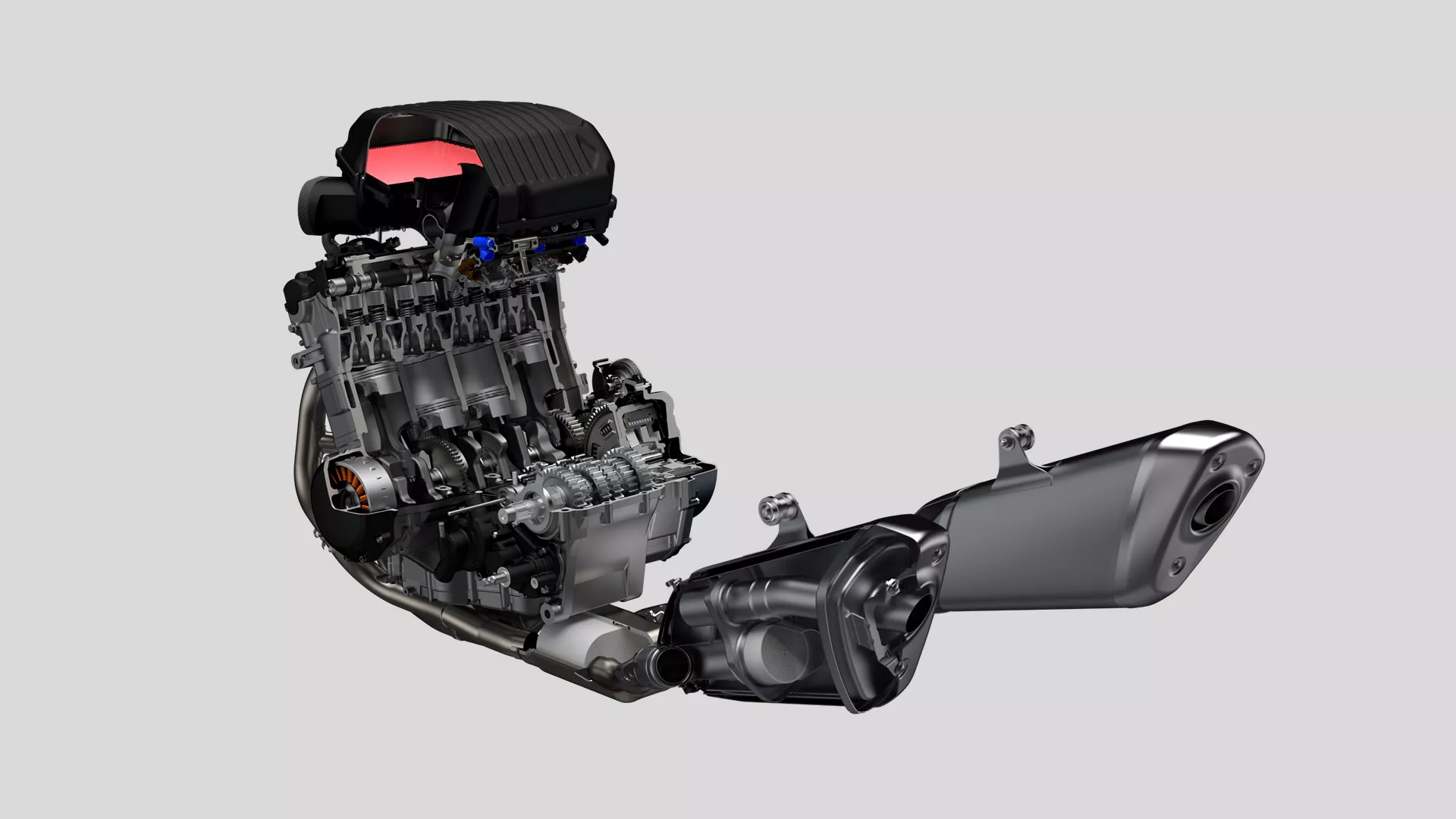 Suzuki Hayabusa 1,340cc Engine cut out CGI 