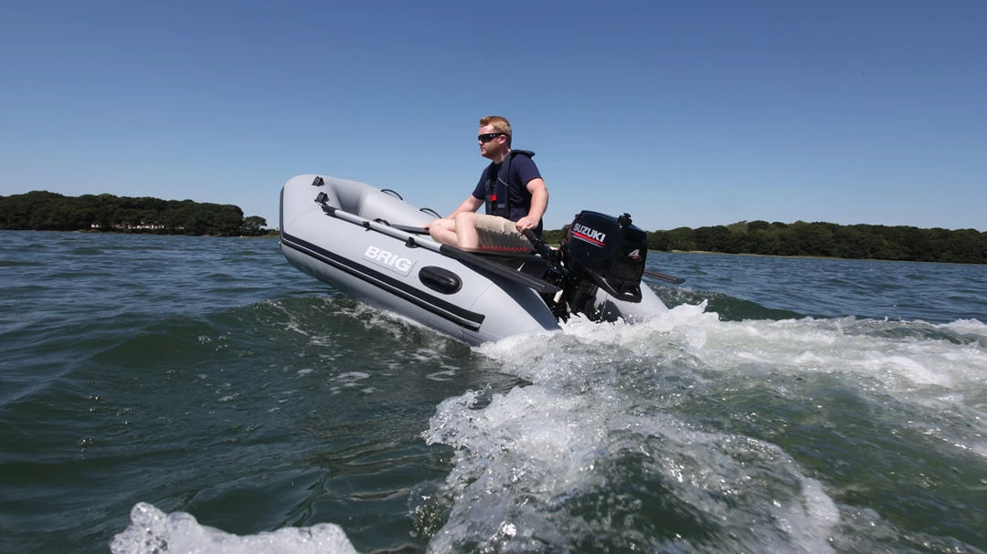 Small rib with outboard