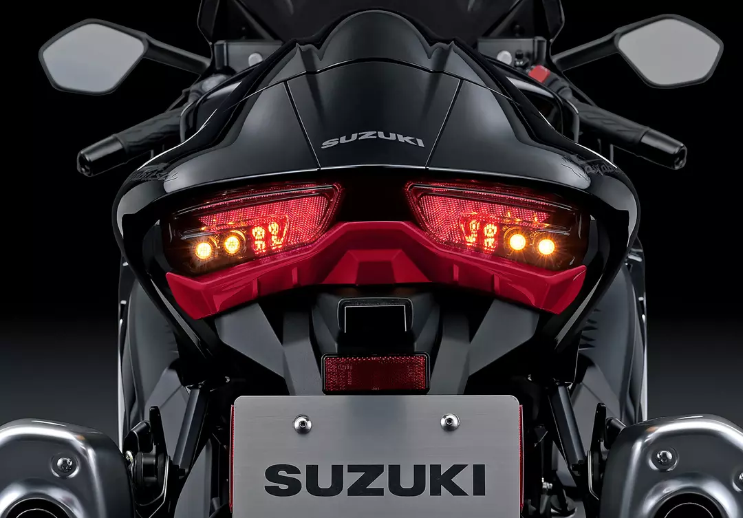 Suzuki Hayabusa rear lights and tail end. 