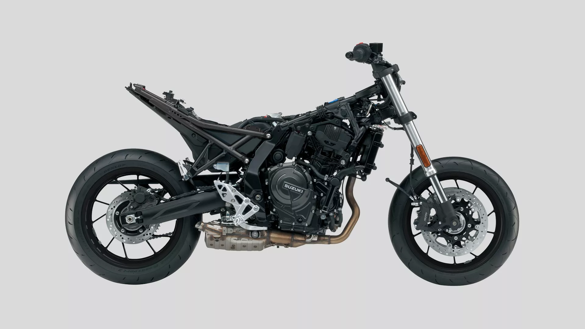 Suzuki GSX-8S studio image without bodywork