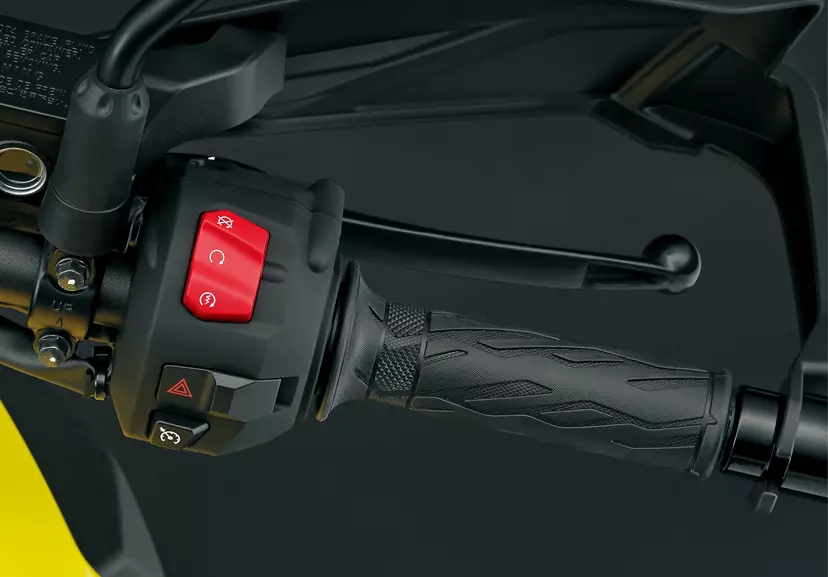 Suzuki V-Strom 1050DE right hand switchgear close up