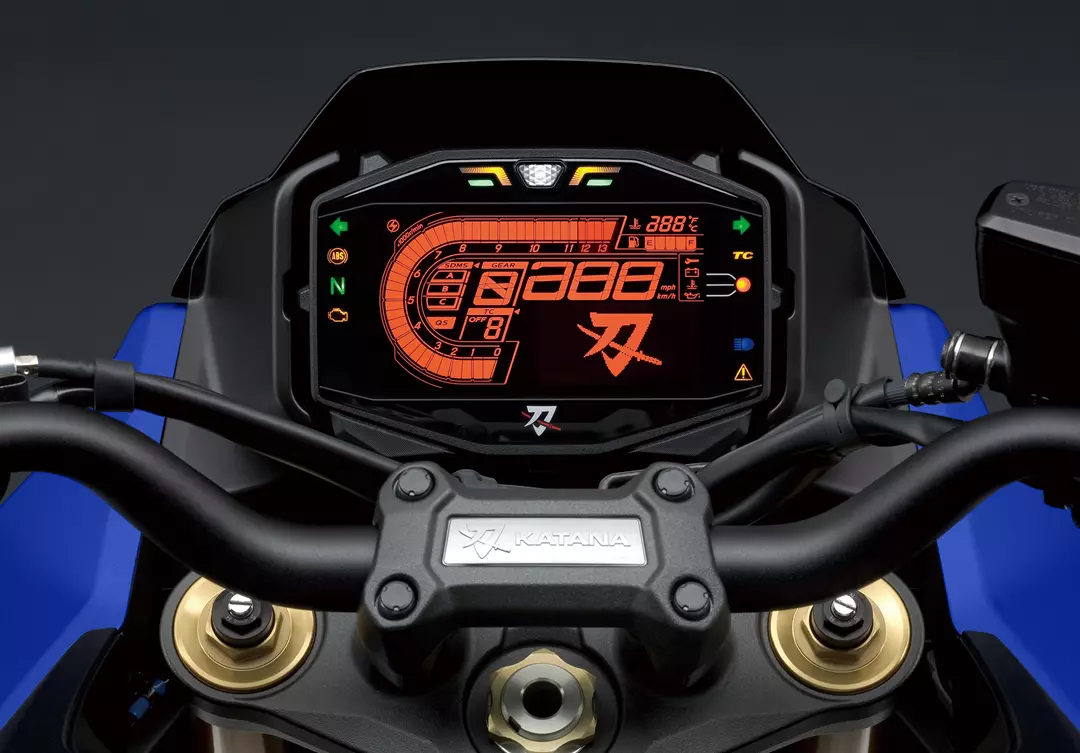 Suzuki Katana dash detail close-up