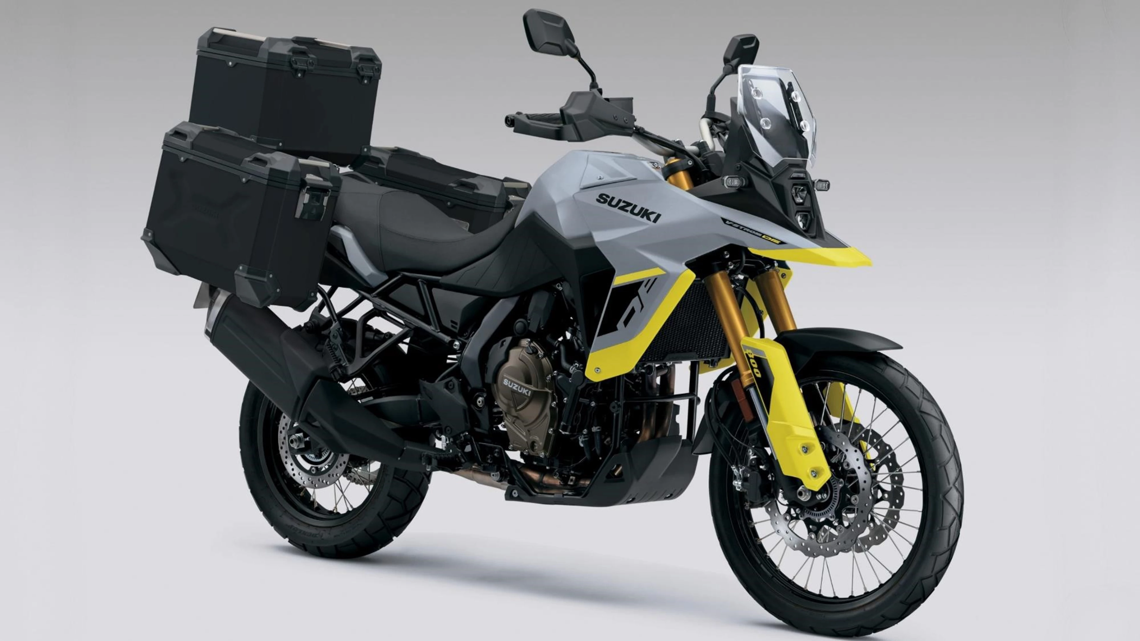 Suzuki V-Strom 800DE Adventure Bike with Luggage