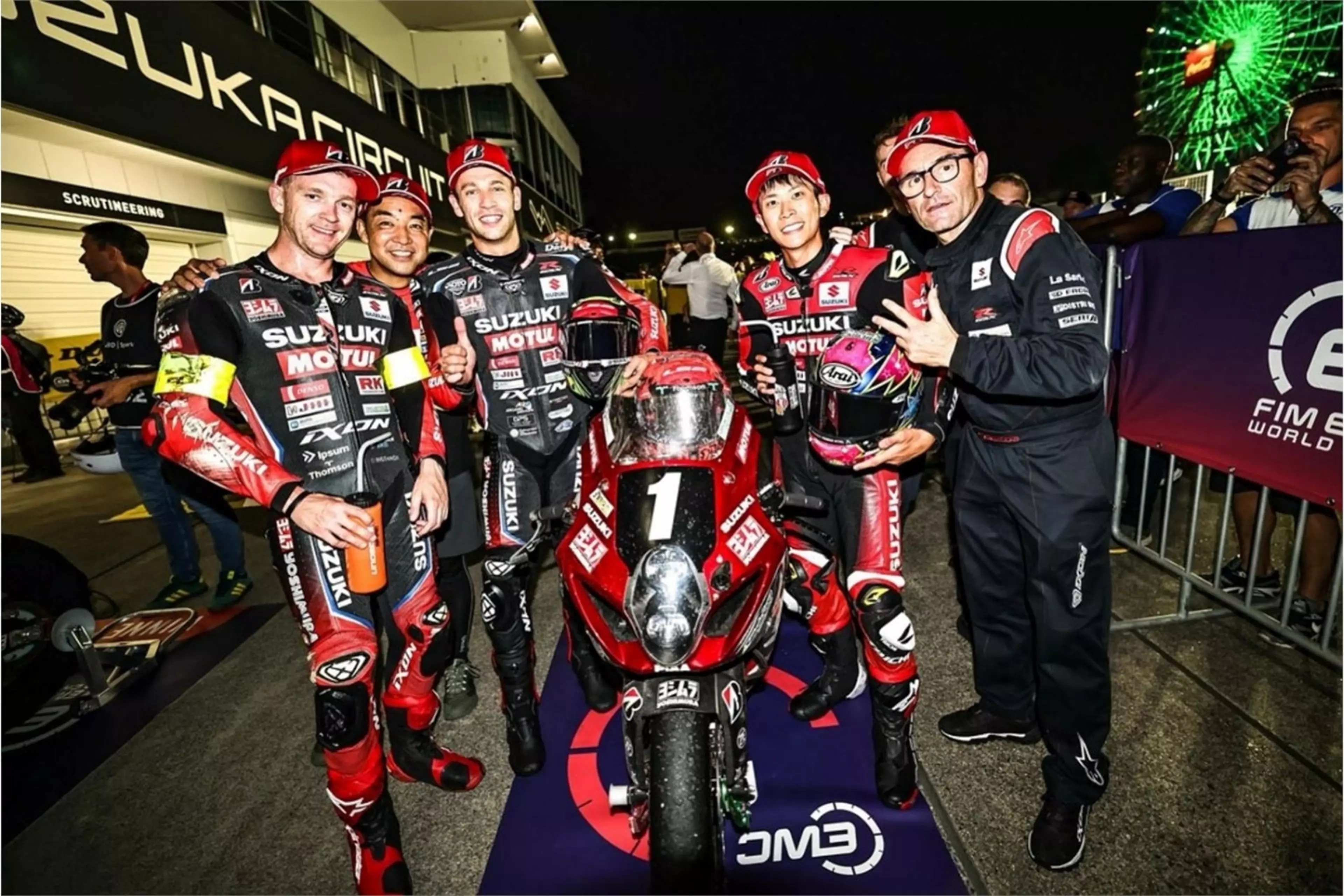 SERT riders celebrate podium at Suzuka