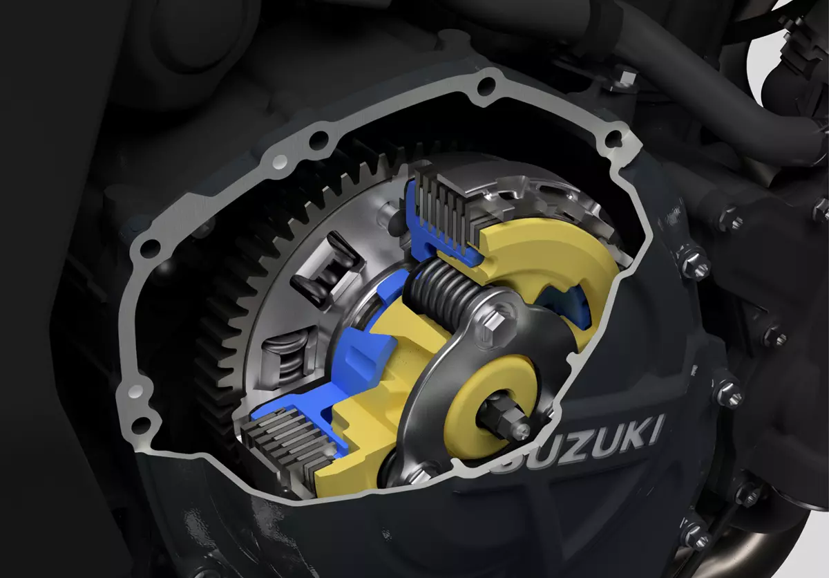 CGI snimak izrezanog spojke za Suzuki GSX-8TT.