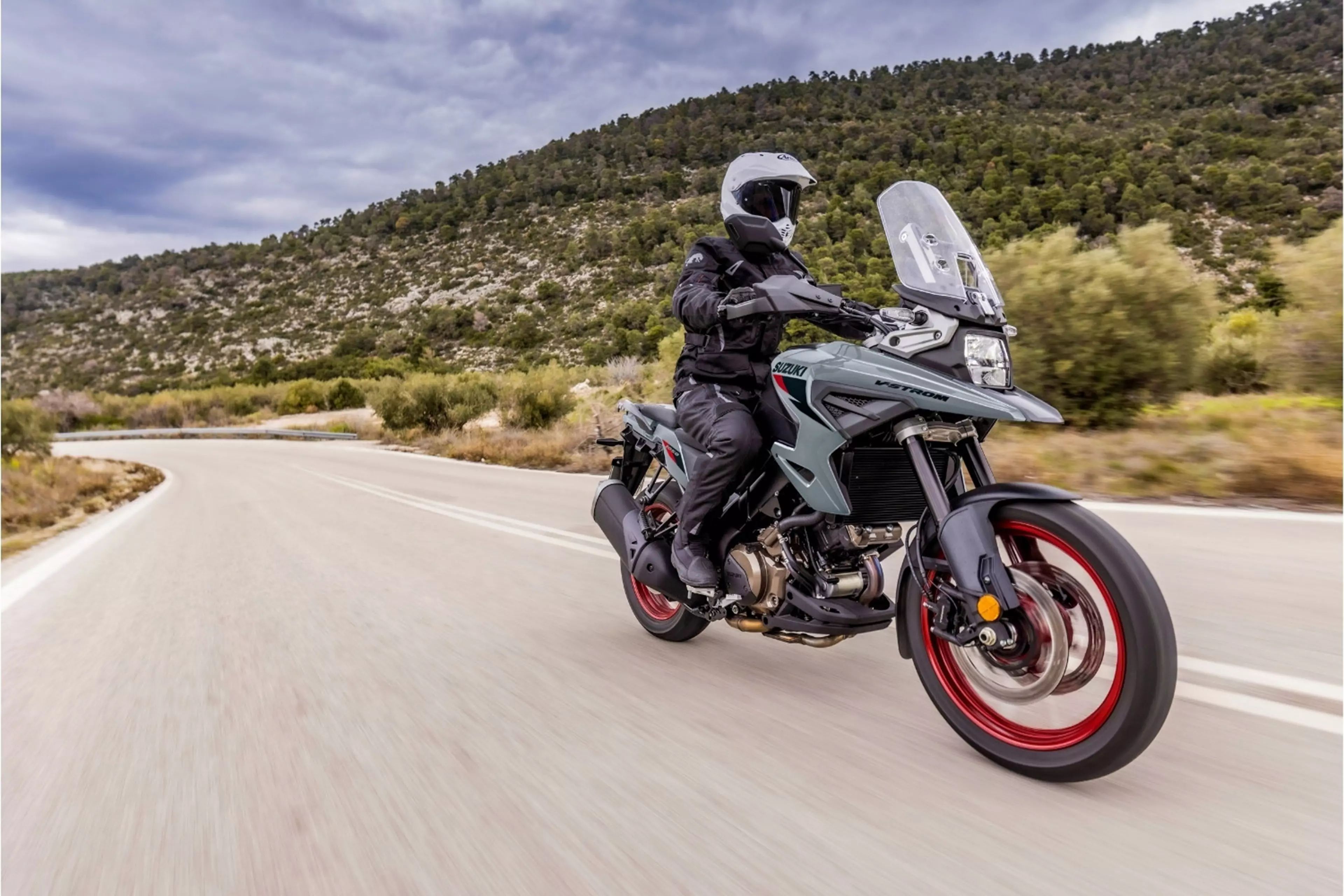 2026 Suzuki V-Strom 1050RE on winding road