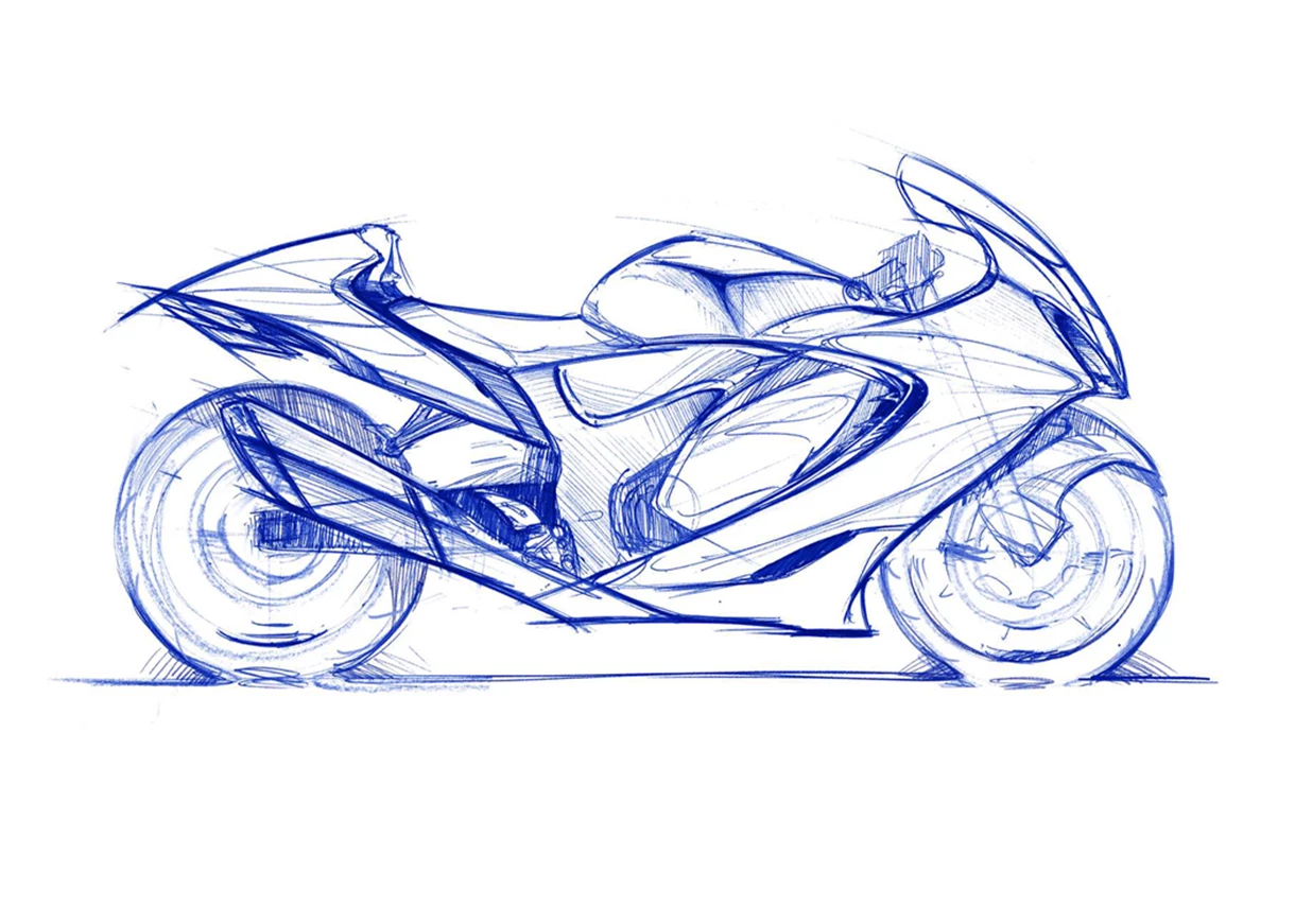 Hayabusa Sportsbike Concept Sketch