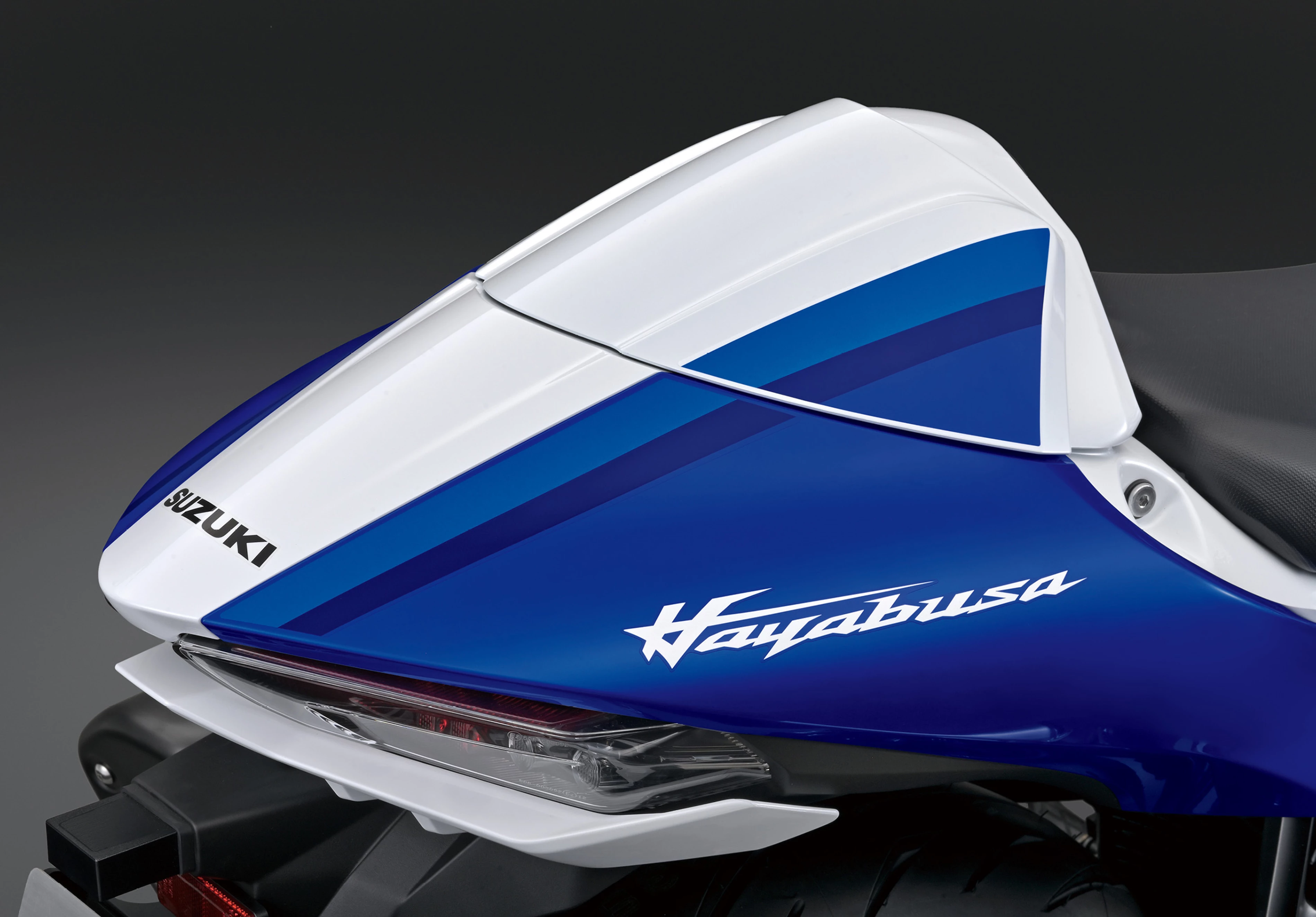 Suzuki Hayabusa Special Edition rear seat cowl close up