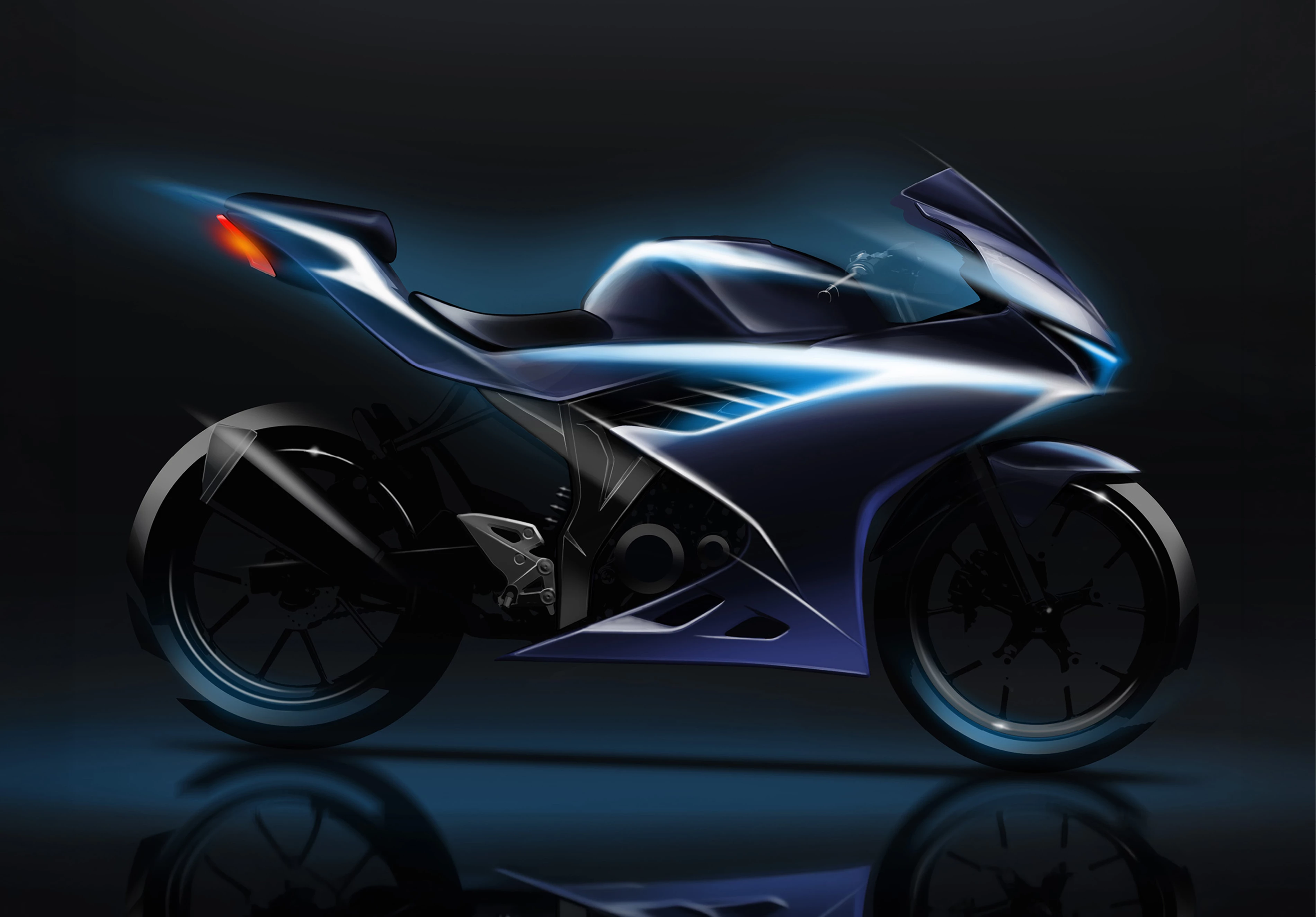 Suzuki GSX-R125 design concept sketch