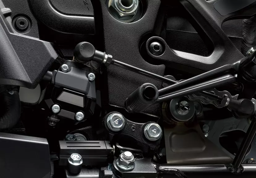 Suzuki Katana quickshifter close-up