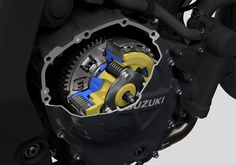 Suzuki GSX-8S cluth cut out studio image