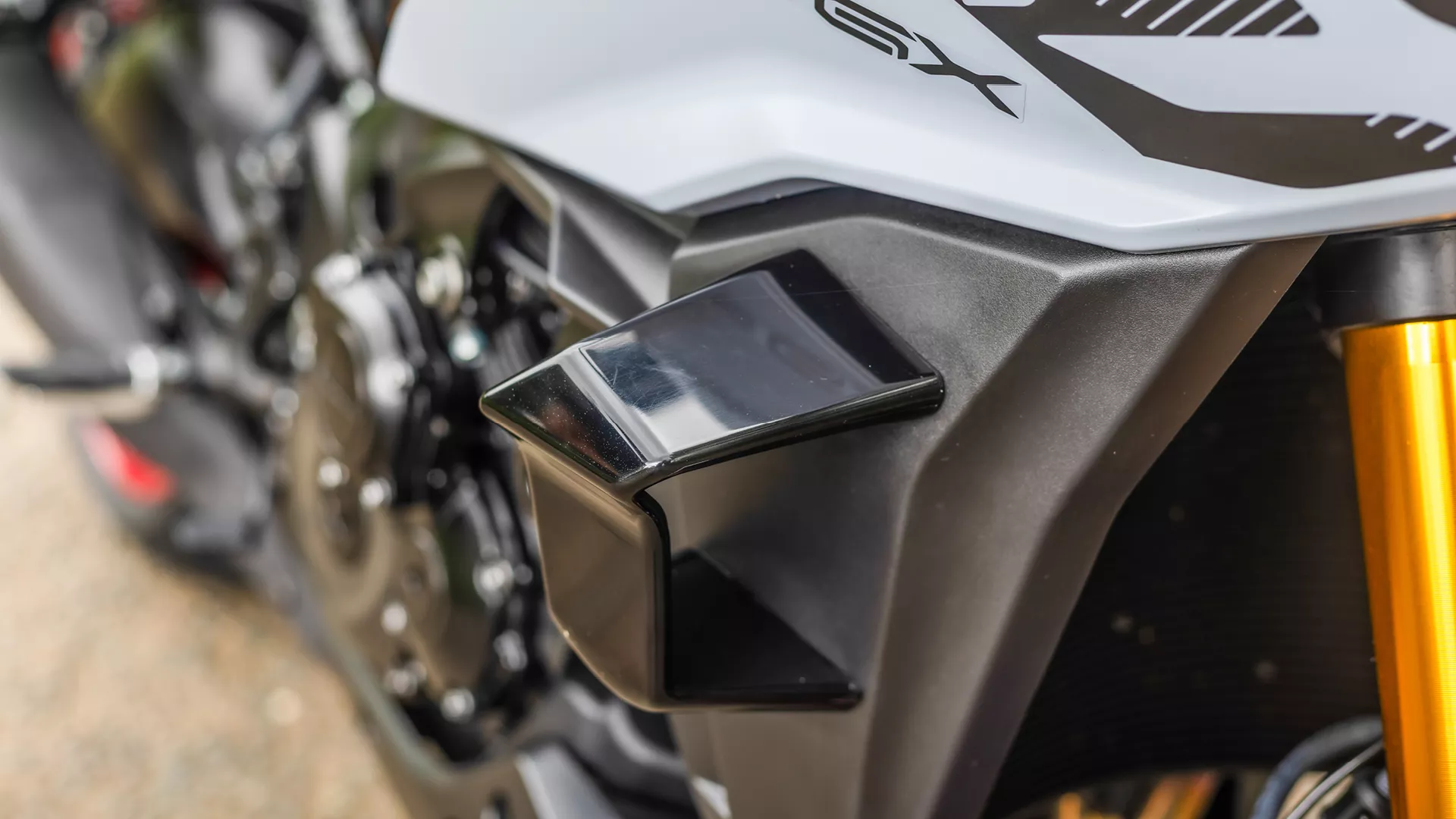 The winglets on the new GSX-S1000GX+