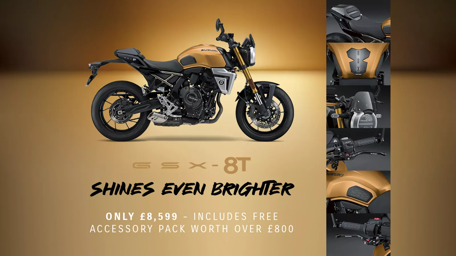 Suzuki GSX-8T orange.