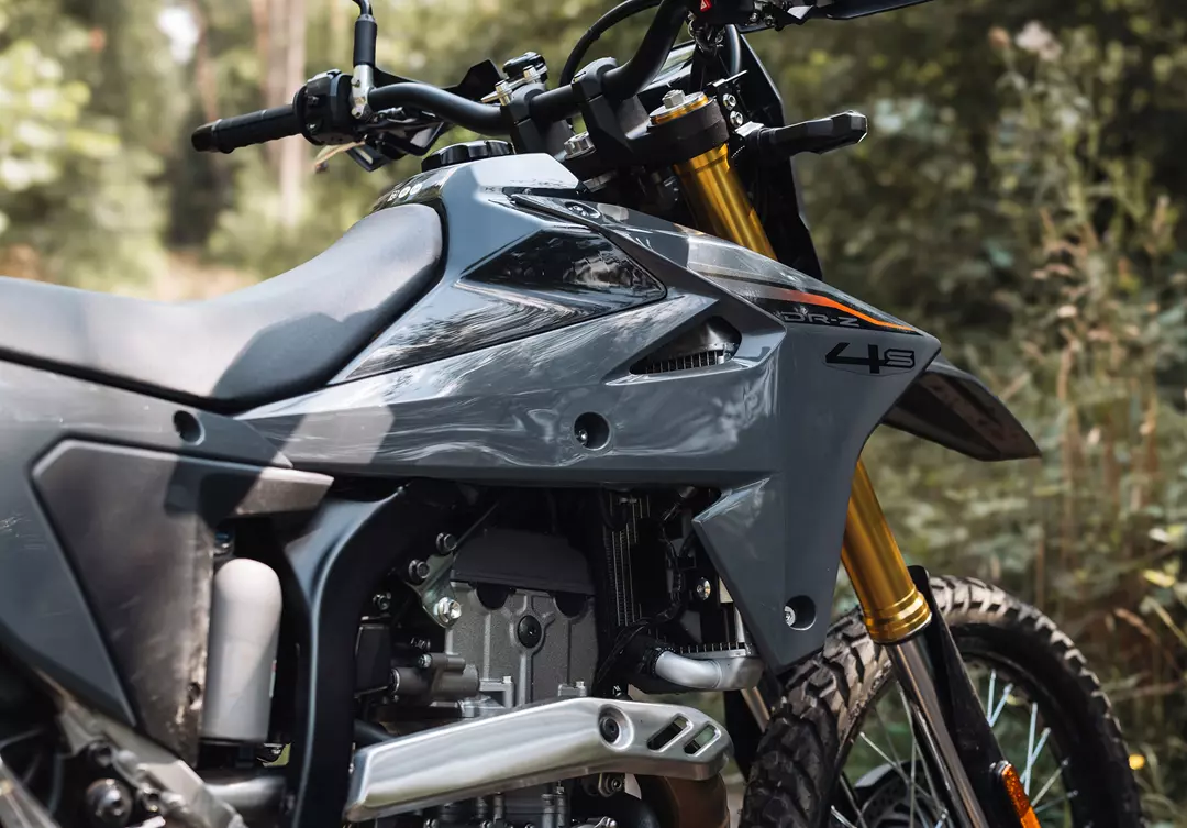 Suzuki DR-Z4S right hand side close up