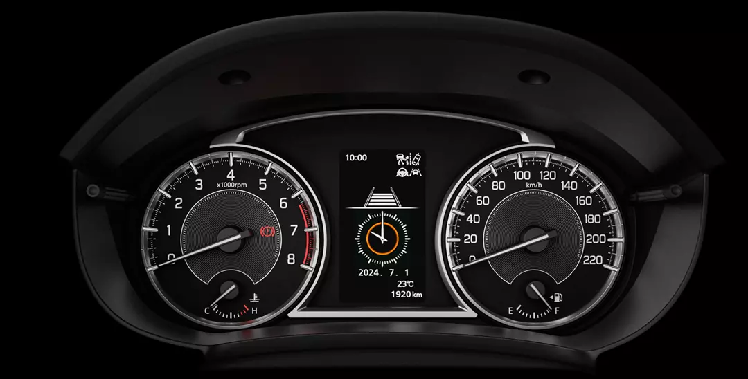 Multi Information Display with speedometer