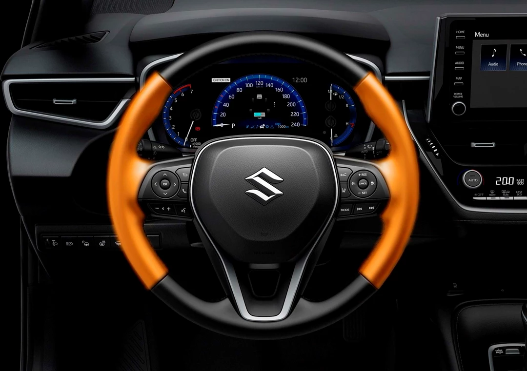 Heated steering wheel and front seats
