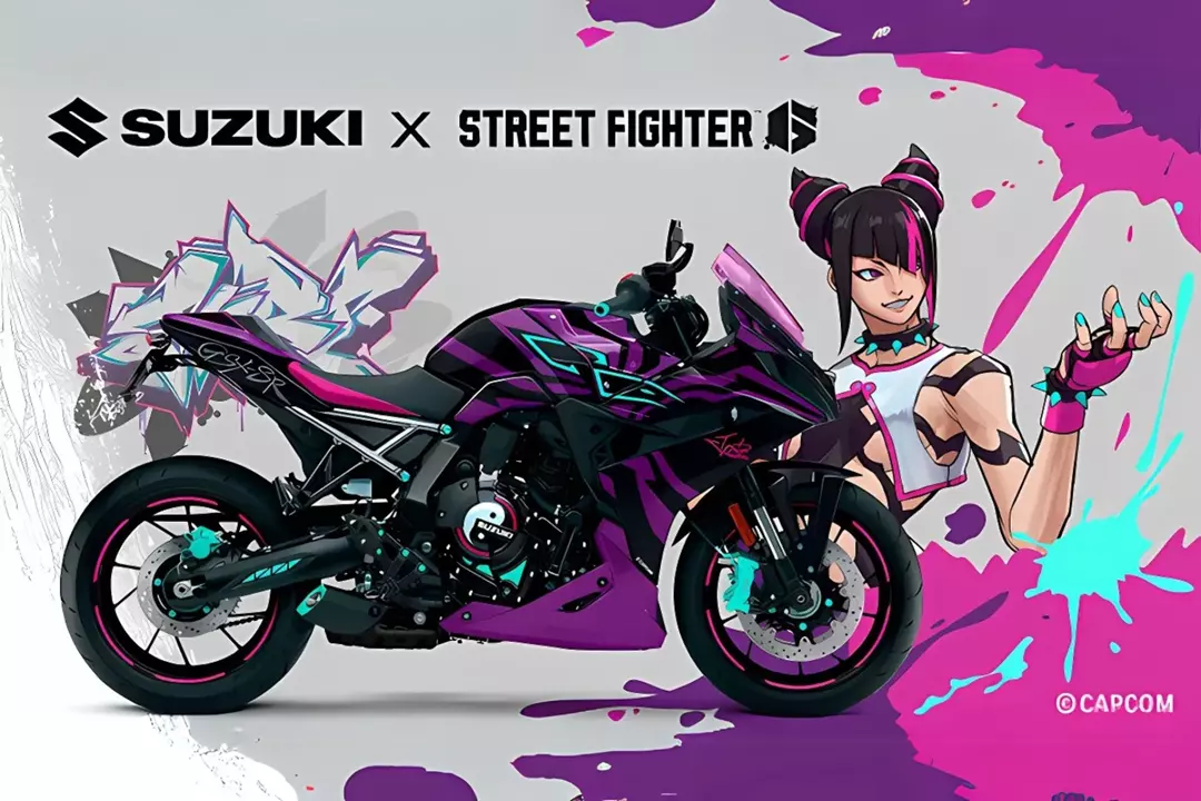 The Suzuki GSX-8R Tuned by Juri from Street Fighter 6