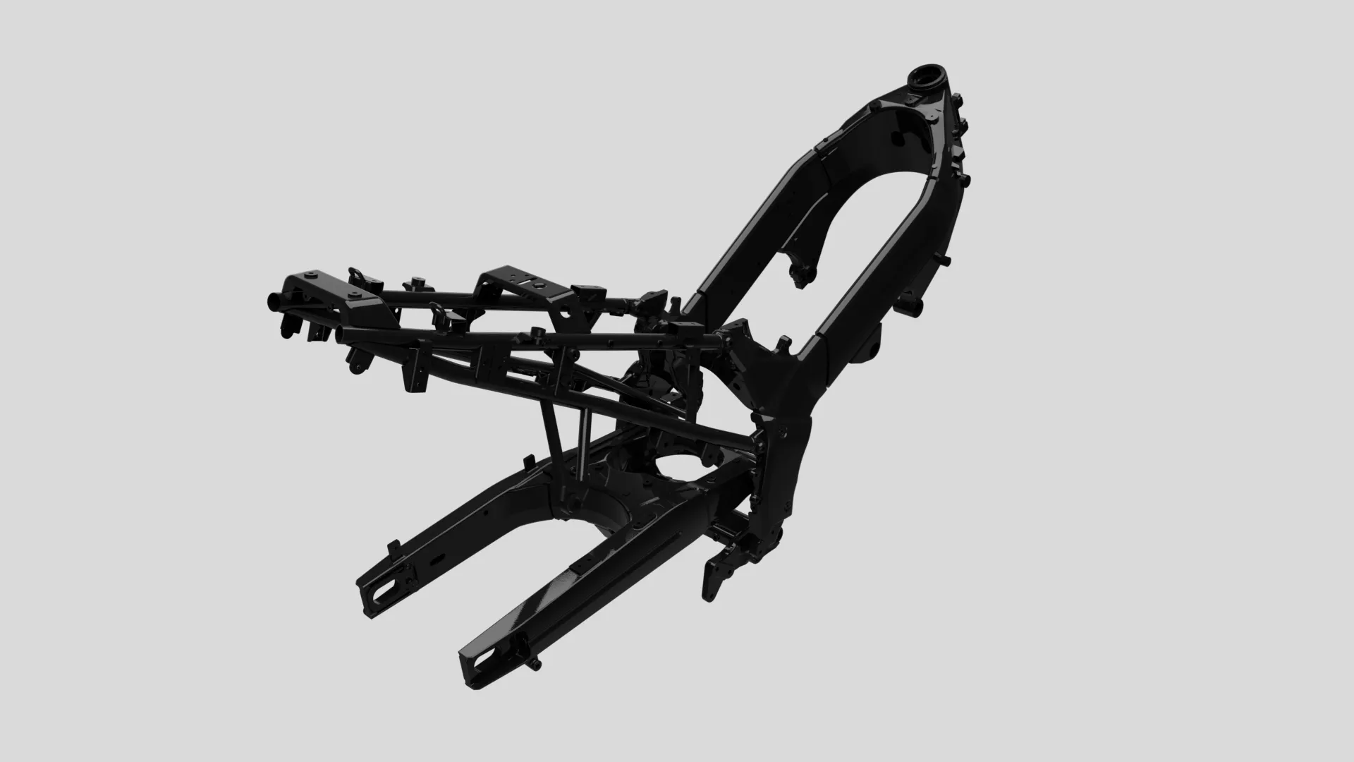 Suzuki V-Strom 1050DE frame cut out CGI