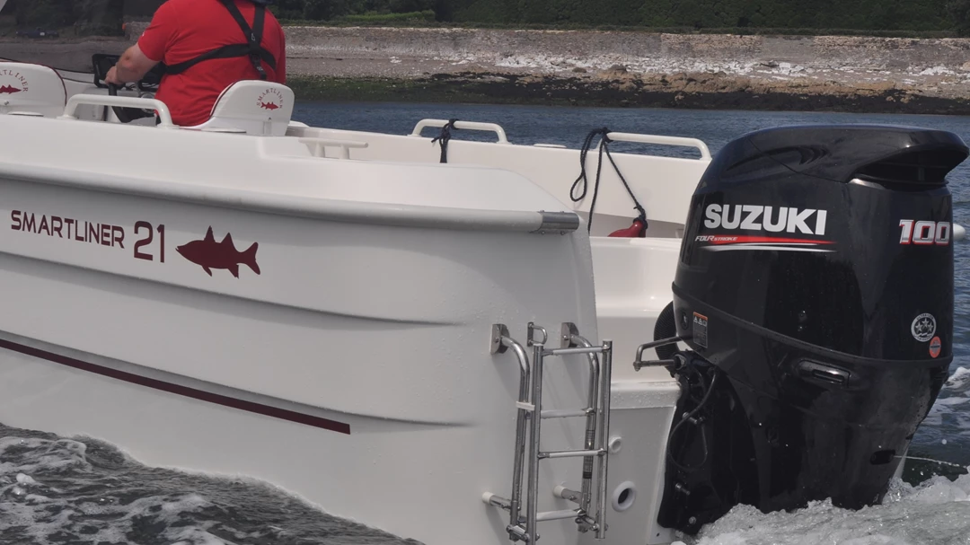 Smartliner boat with Suzuki outboard