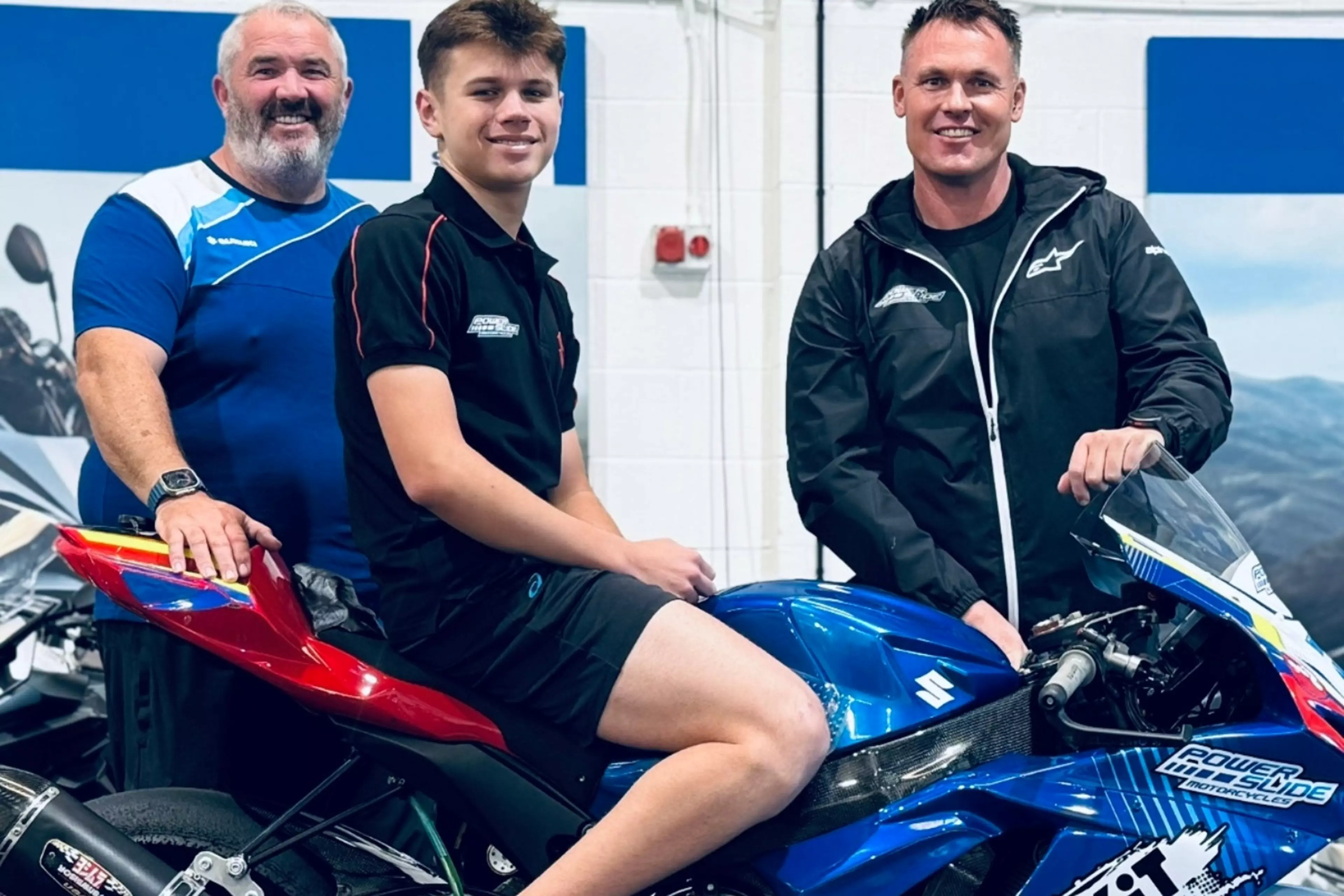 Powerslide Suzuki and GSX-R750 supersport machine