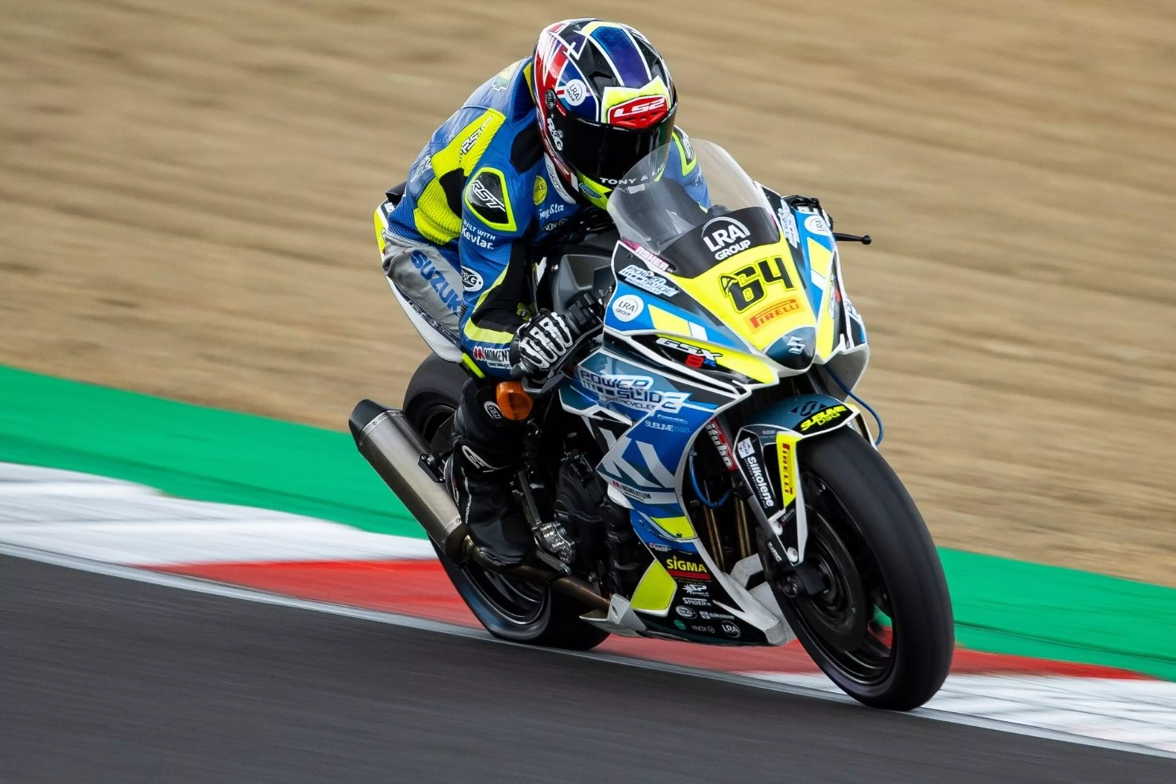 Asher Durham on the 8R at Brands Hatch