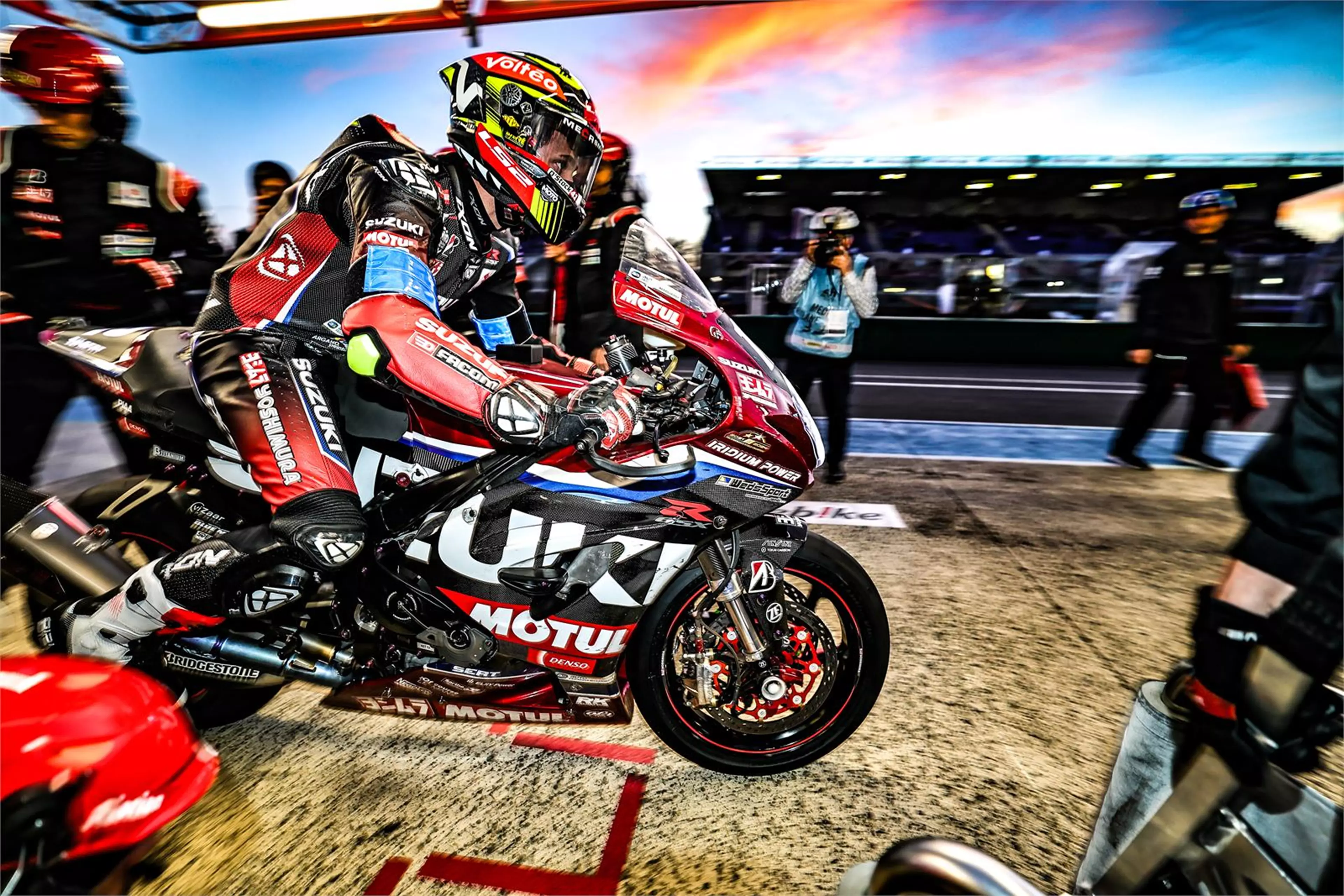 Gregg Black leaving the pits at Le Mans 24 Hours