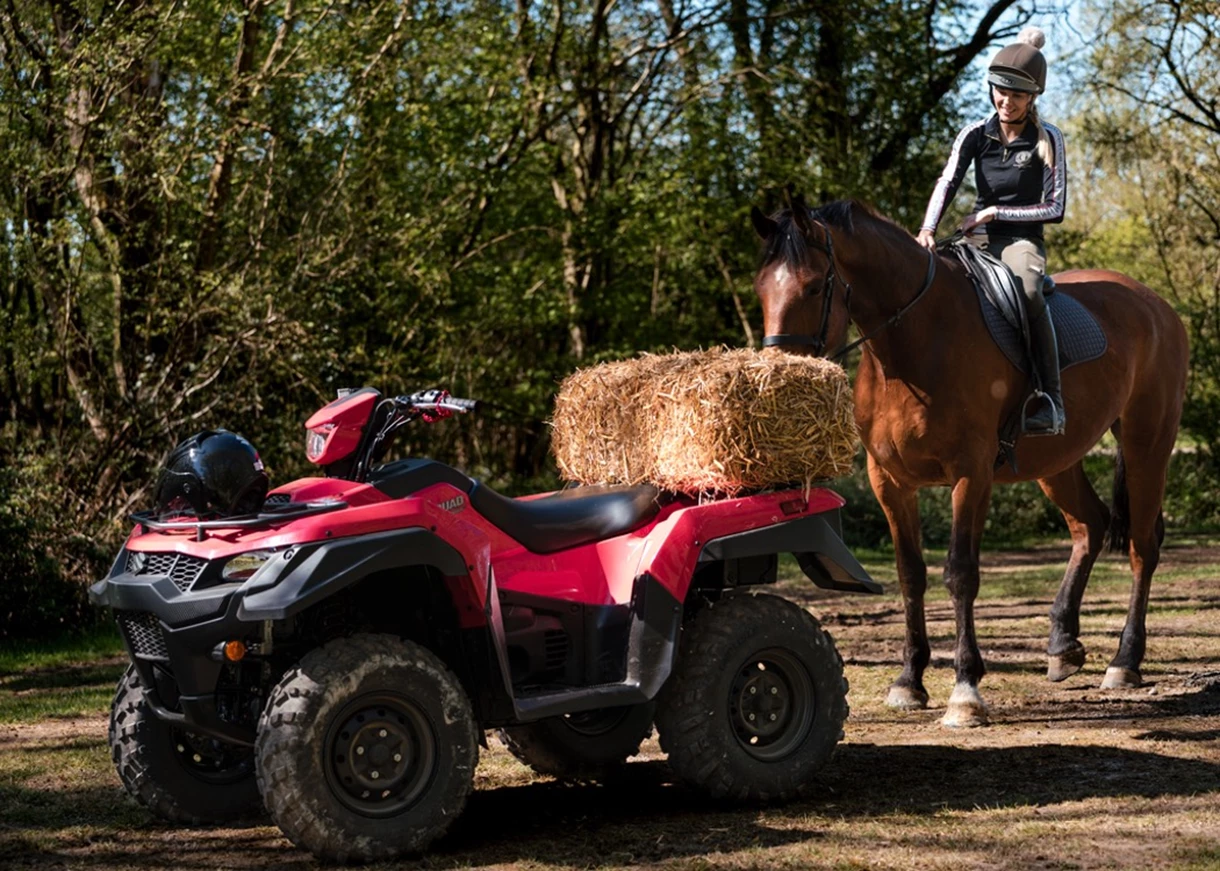 ATV in woods