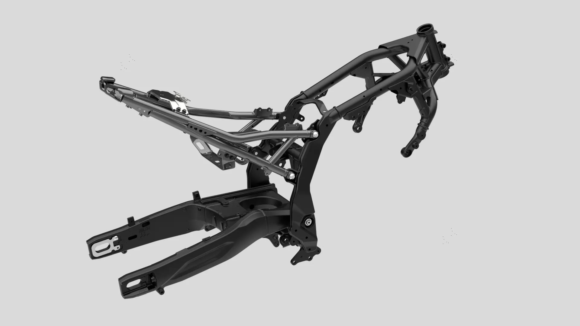 Suzuki GSX-8R CGI cut out showcasing the frame.