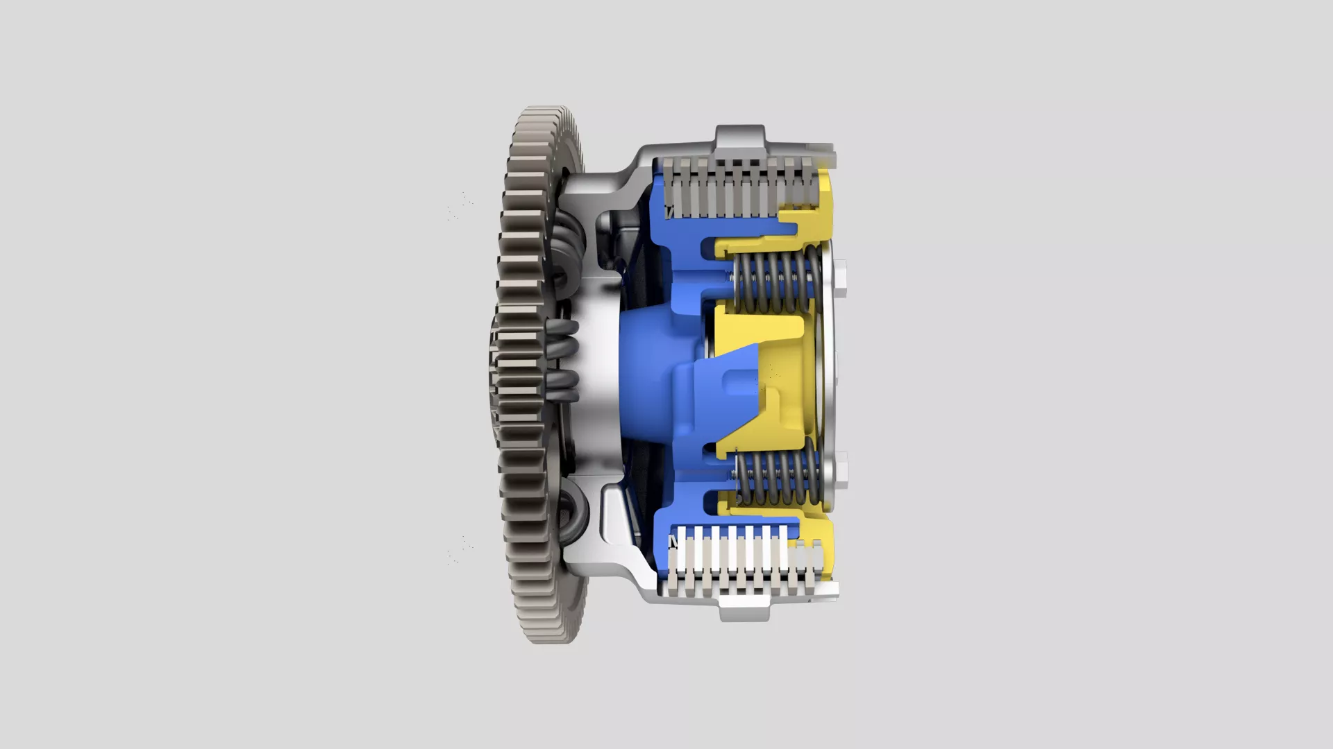 Suzuki GSX-S1000GT+ CGI cut out of the clutch system.