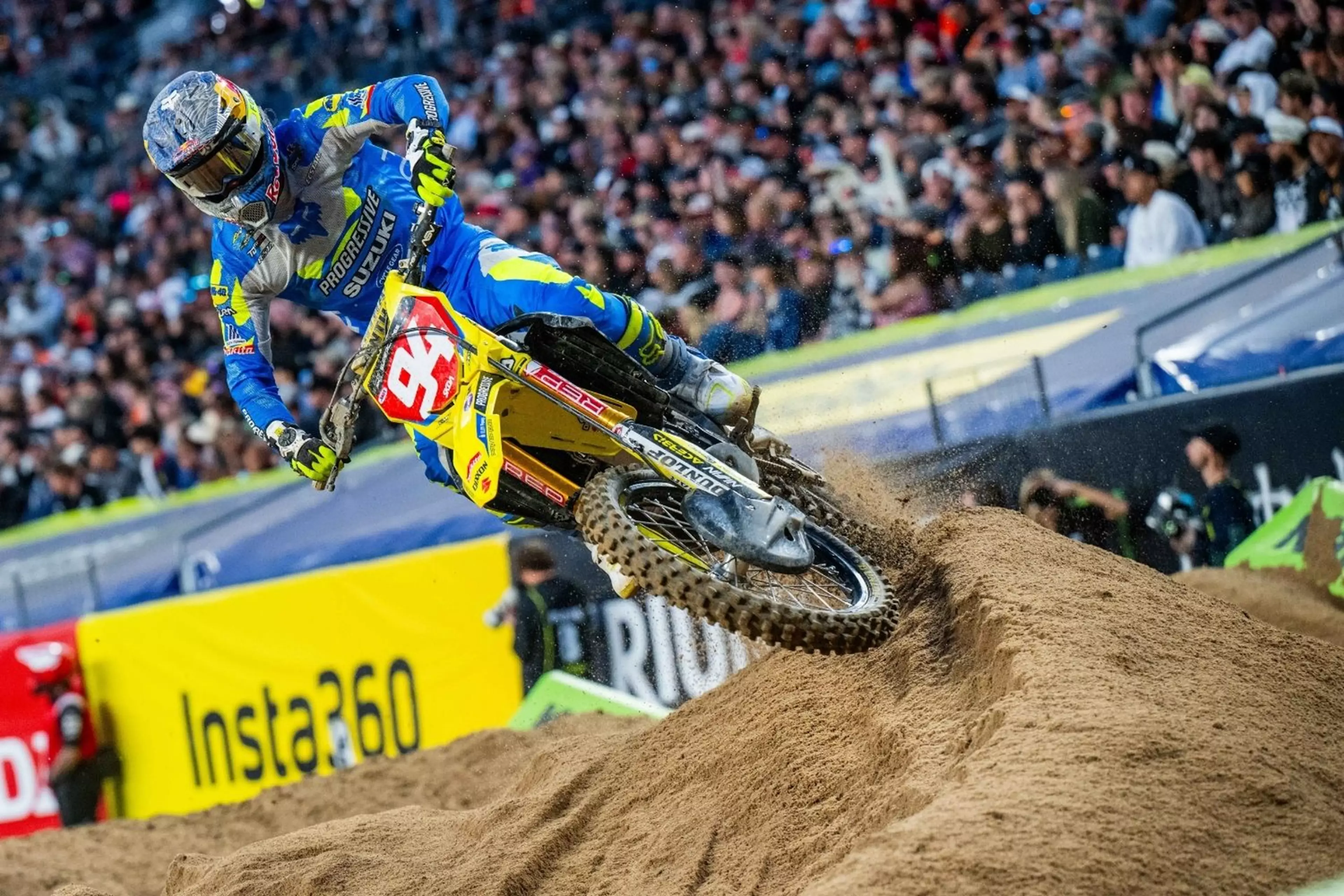 Ken Roczen on his RM-Z450 in the Denver Supercross