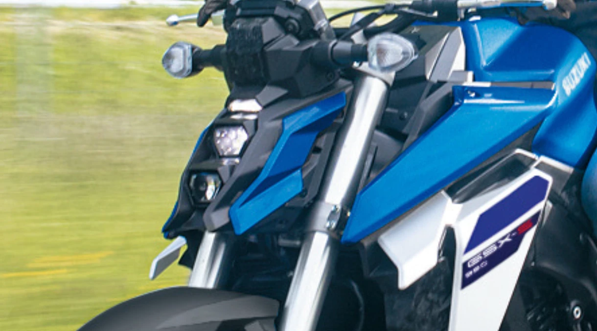 Front Headlights of Suzuki bike