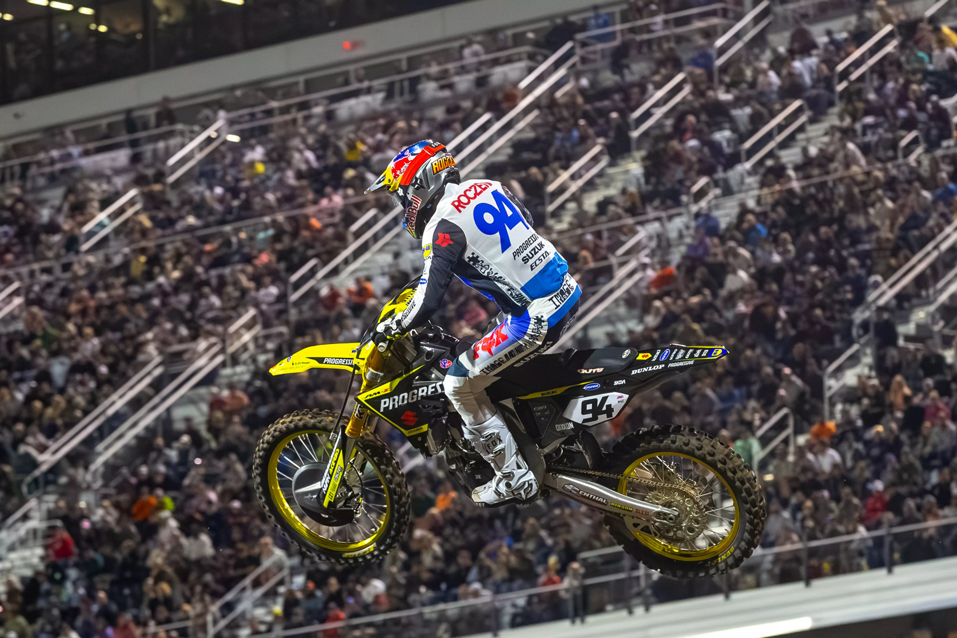 Ken Roczen on his Suzuki RM-Z450 at Daytona Supercross