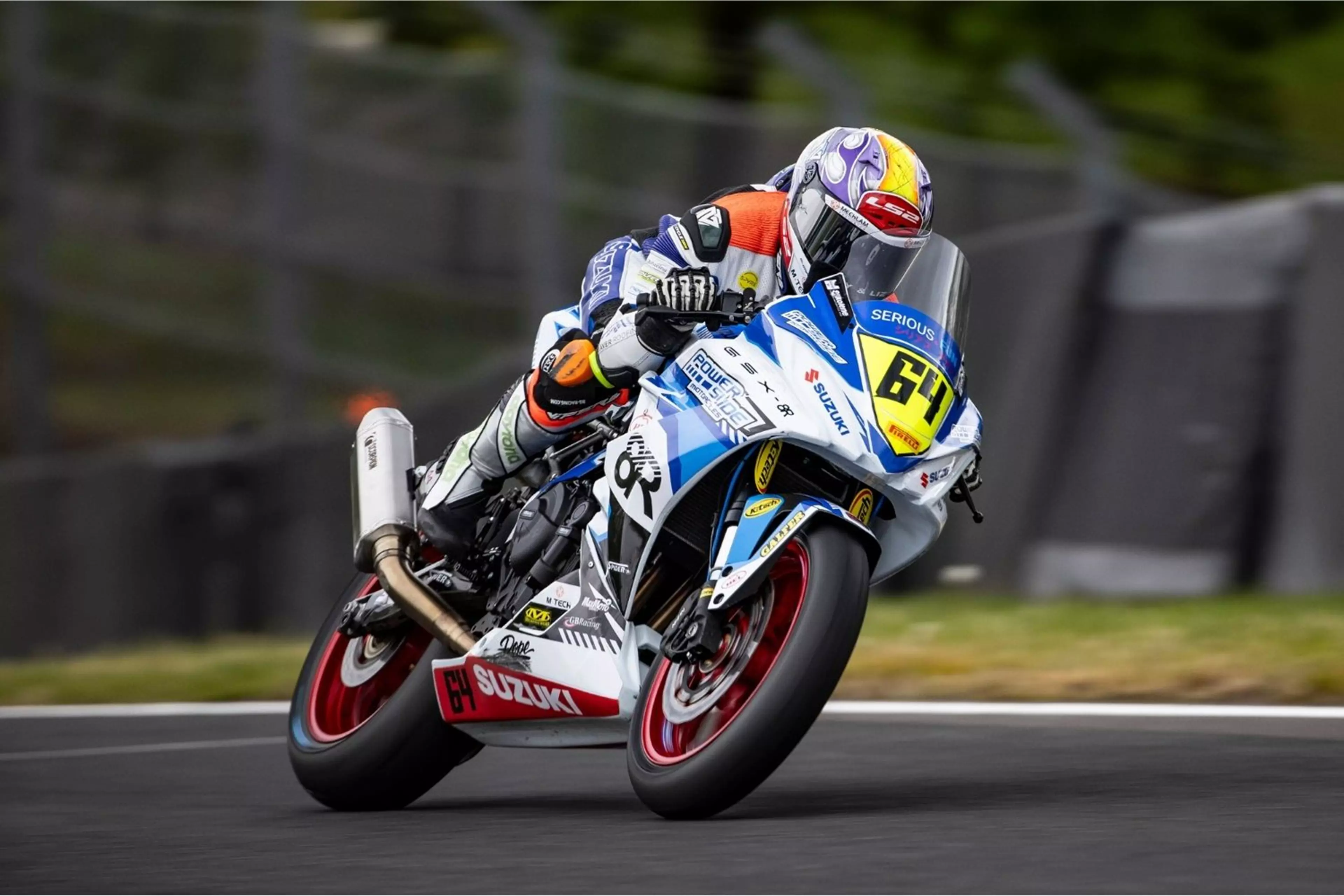 Asher Durham at Oulton Park on the Powerslide 8R