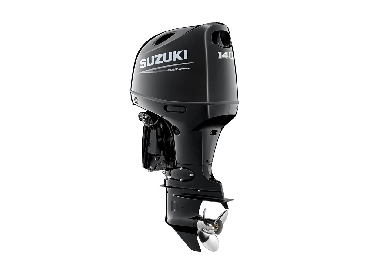 studio shot of Suzuki DF140BG outboard 