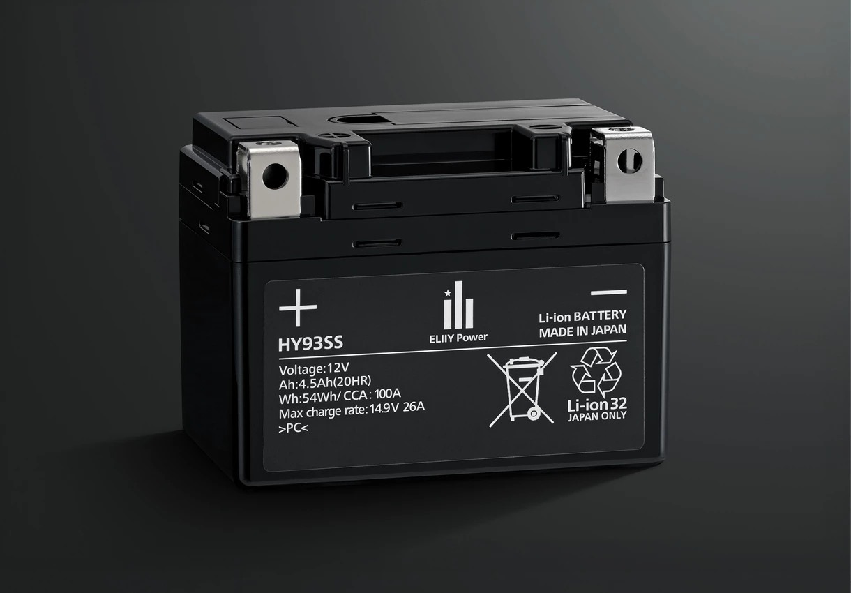 Suzuki GSX-8TT battery with a black fade behind