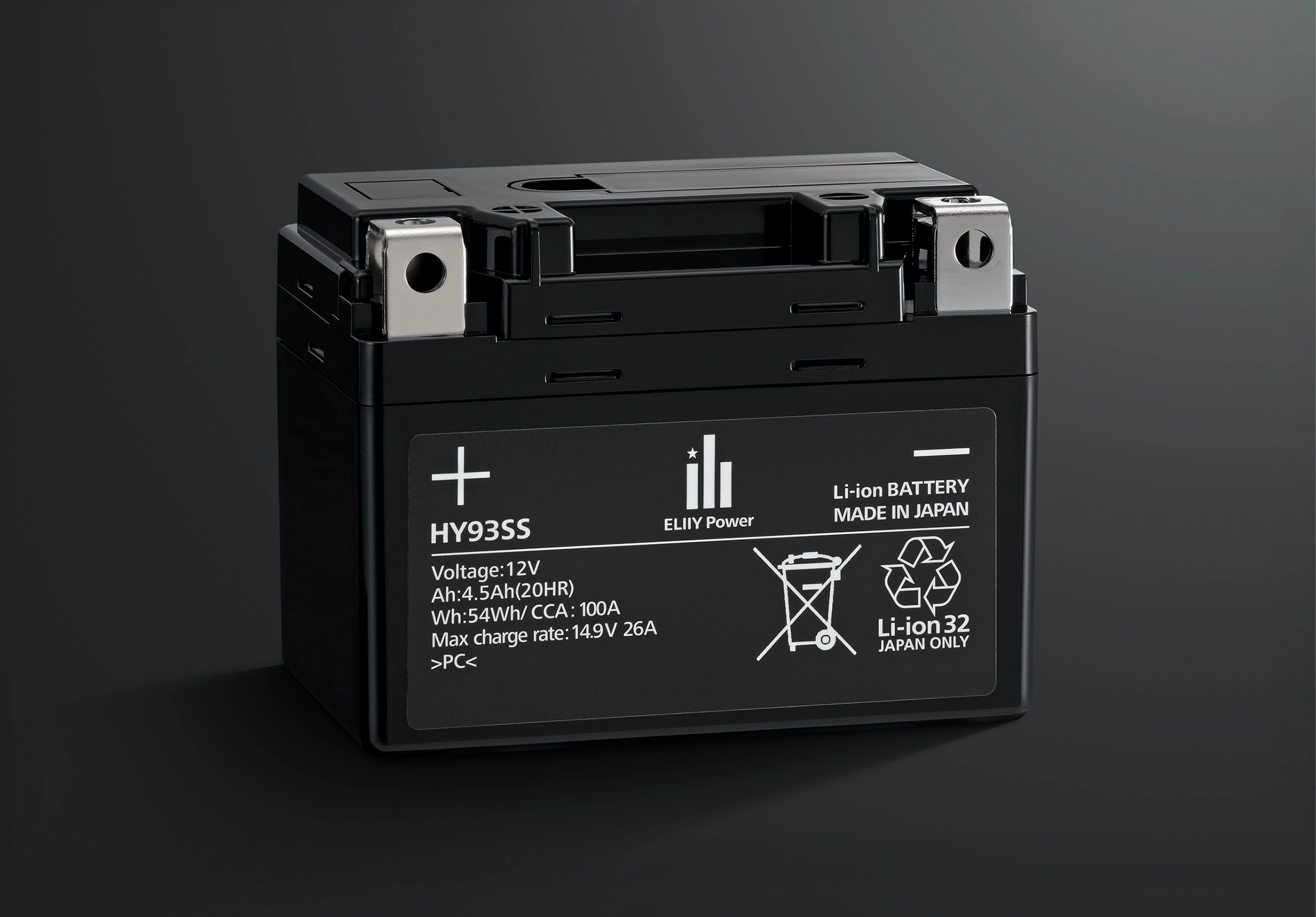 Suzuki GSX-8TT battery with a black fade behind