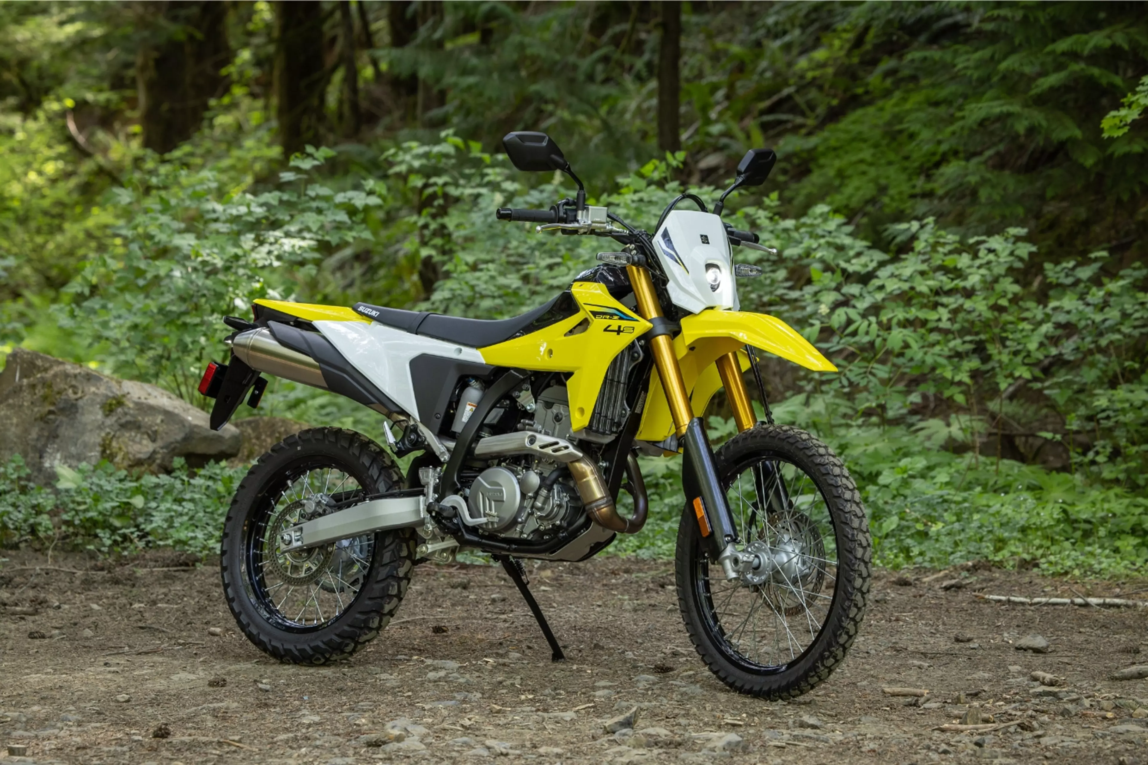 Suzuki DR-Z4S in the forest
