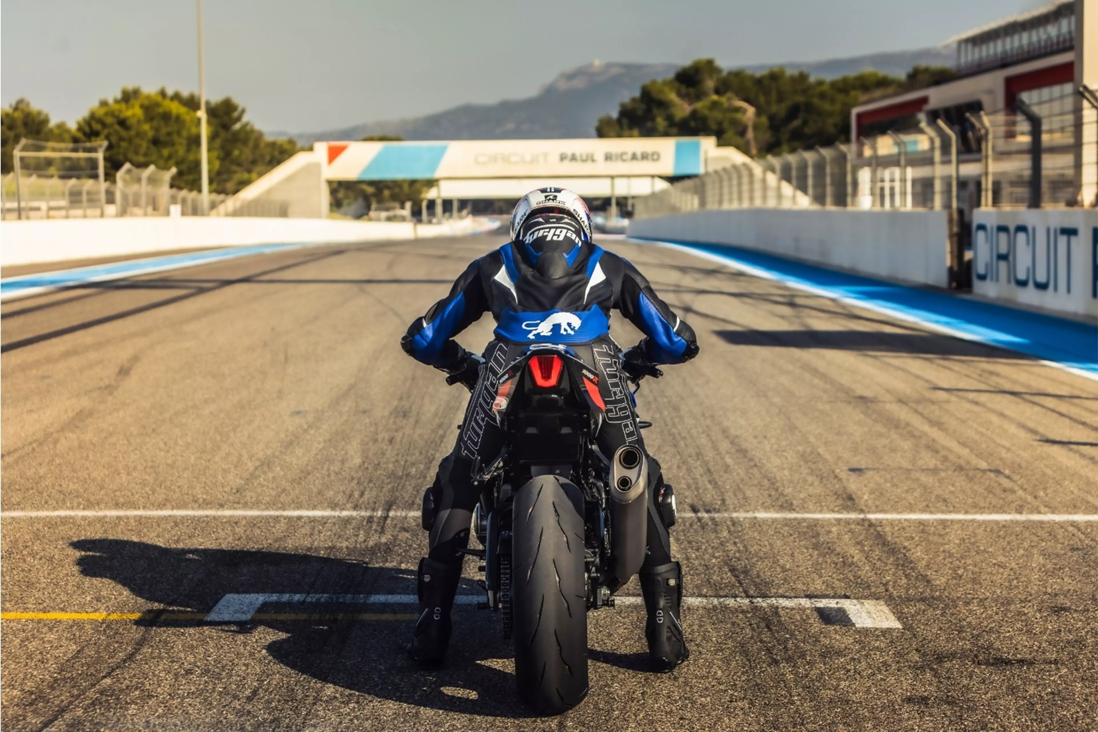 GSX-R1000R on the starting grid