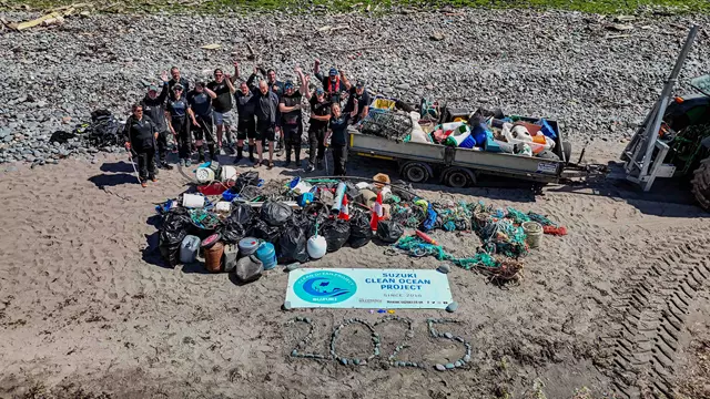 Suzuki Marine removes marine waste