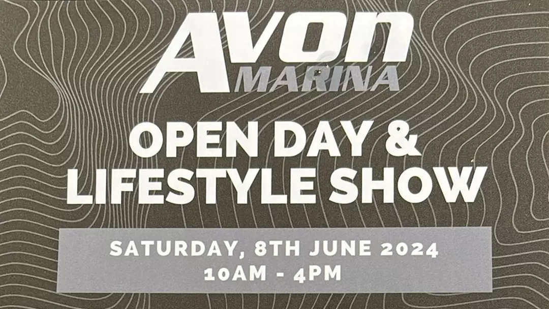Avon Marina logo and event card