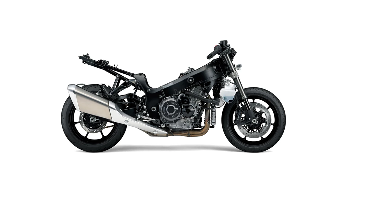 Suzuki Hayabusa chassis without fairing 