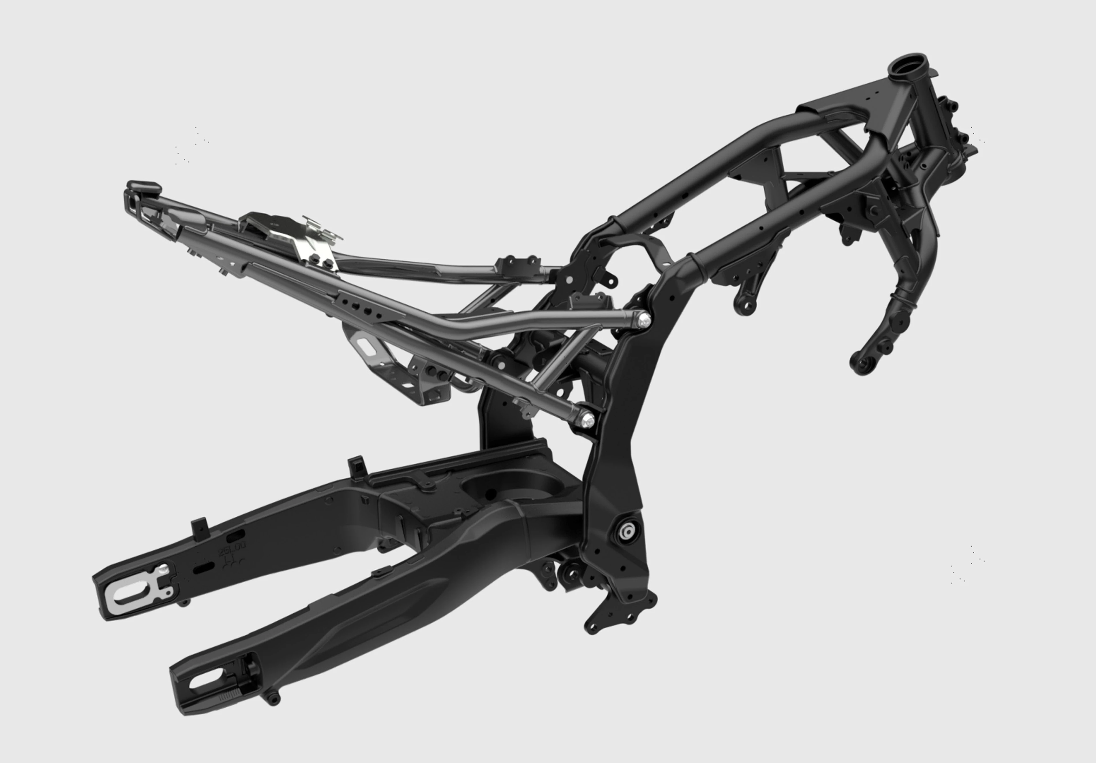 Suzuki GSX-8R CGI cut out showcasing the frame. 