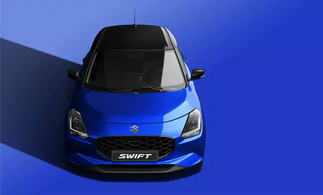 Swift on blue background