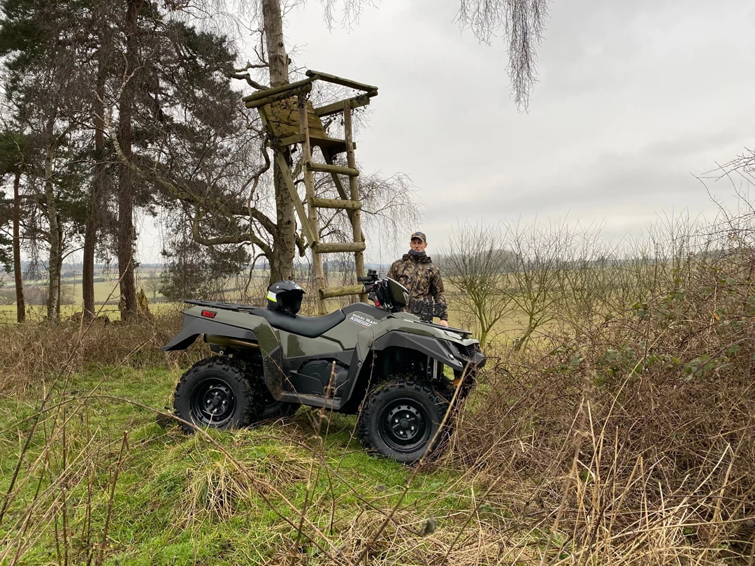Paul Childerley with his Suzuki KingQuad