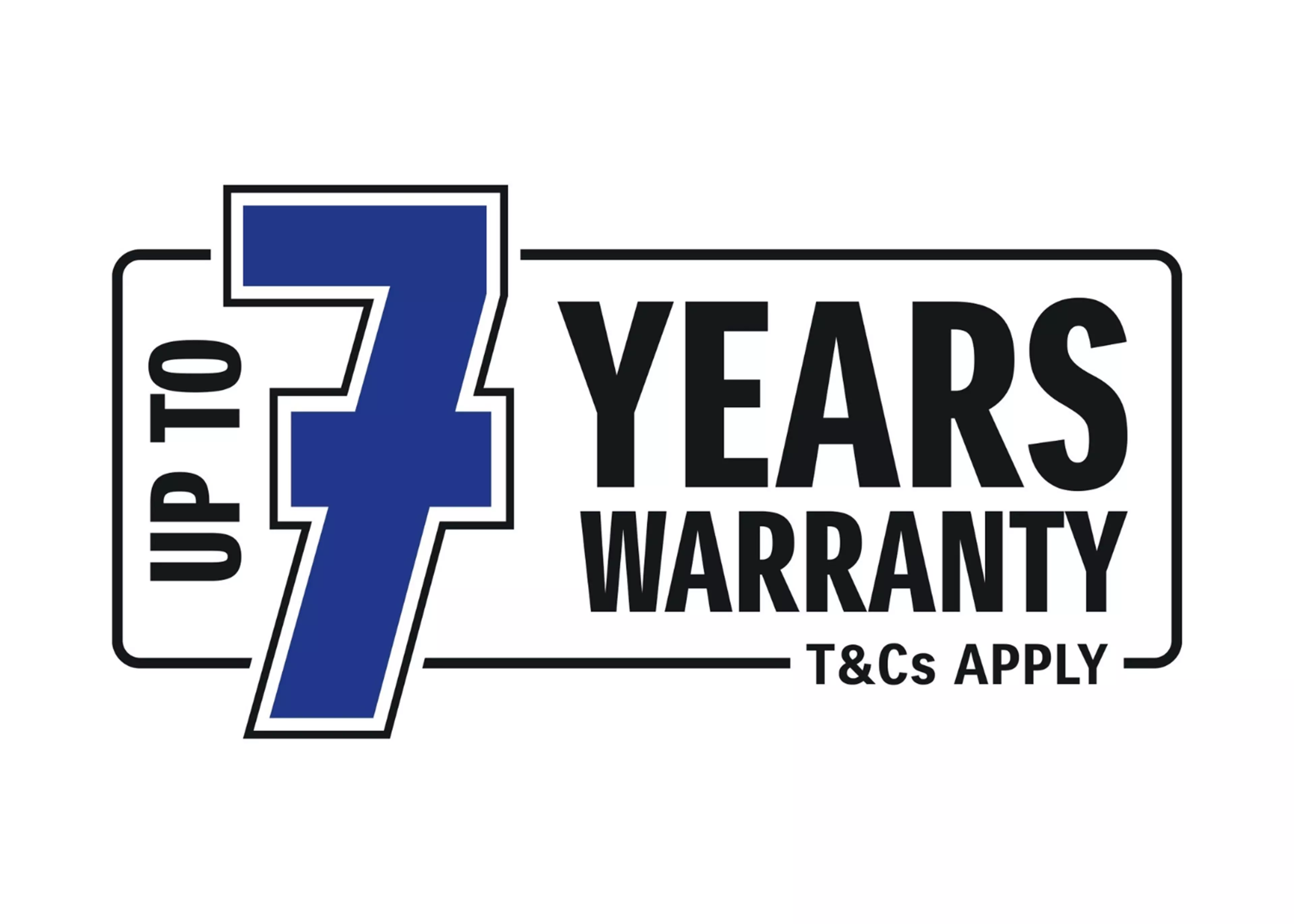 Up to 7-Years Warranty